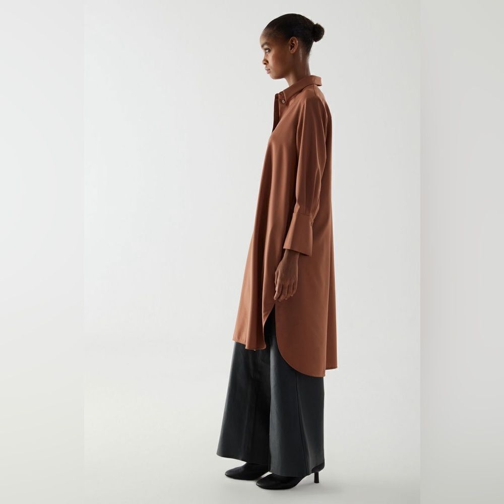 NWT COS Wool Mix Shirt Dress - Picture 4 of 14